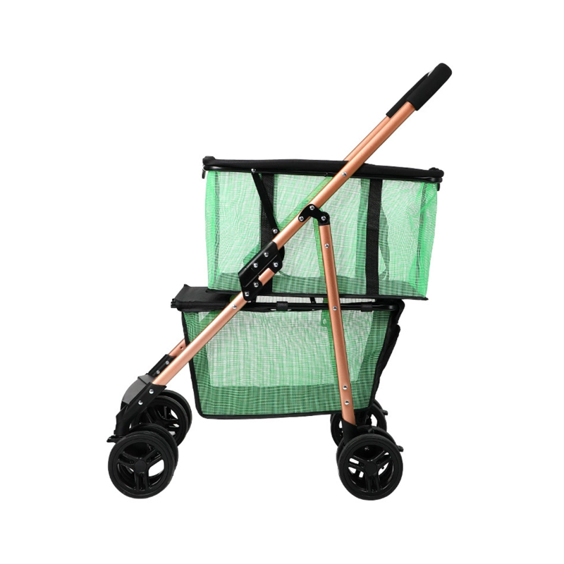 Xe đẩy và chuồng thú cưng hai ngăn